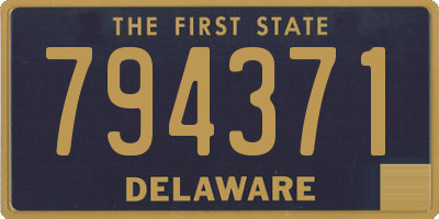 DE license plate 794371