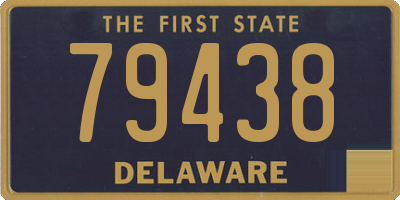 DE license plate 79438