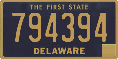 DE license plate 794394