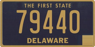 DE license plate 79440