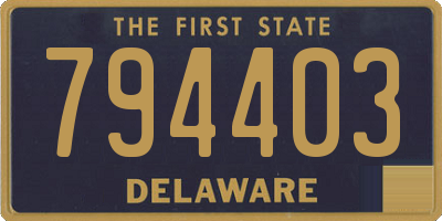 DE license plate 794403