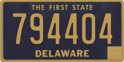DE license plate 794404