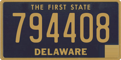 DE license plate 794408