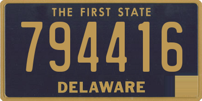 DE license plate 794416