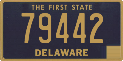 DE license plate 79442