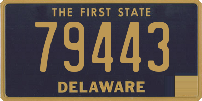 DE license plate 79443