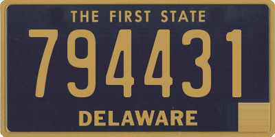 DE license plate 794431