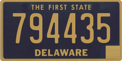 DE license plate 794435