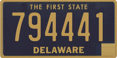 DE license plate 794441