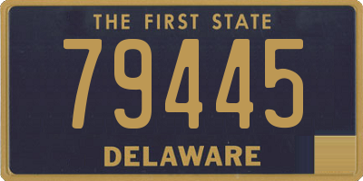 DE license plate 79445