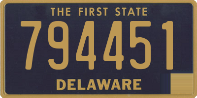 DE license plate 794451