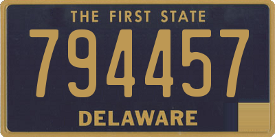 DE license plate 794457