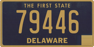DE license plate 79446