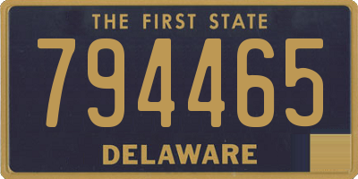 DE license plate 794465
