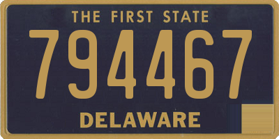 DE license plate 794467