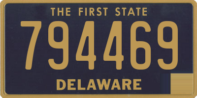 DE license plate 794469