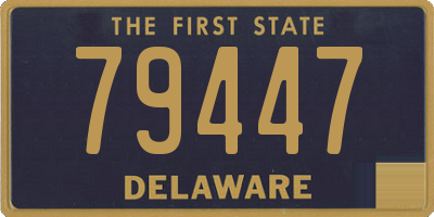 DE license plate 79447