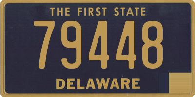 DE license plate 79448