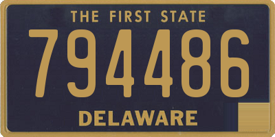 DE license plate 794486