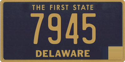 DE license plate 7945