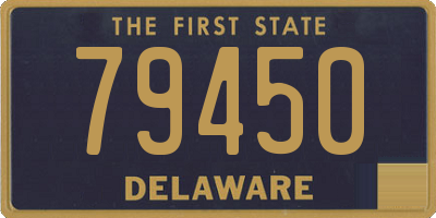 DE license plate 79450