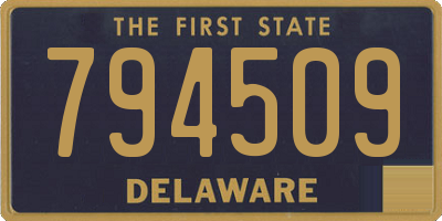 DE license plate 794509