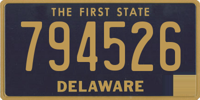 DE license plate 794526