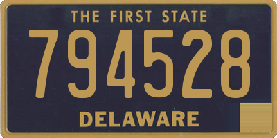 DE license plate 794528