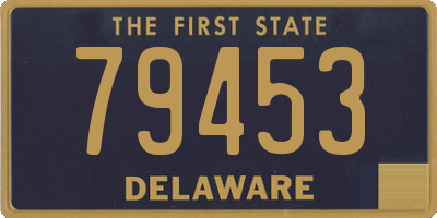 DE license plate 79453