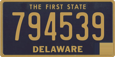 DE license plate 794539