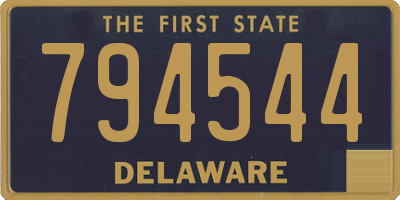 DE license plate 794544