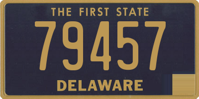 DE license plate 79457