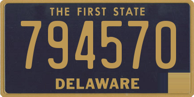 DE license plate 794570