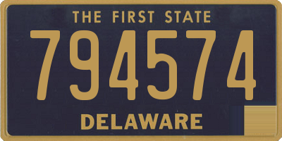 DE license plate 794574