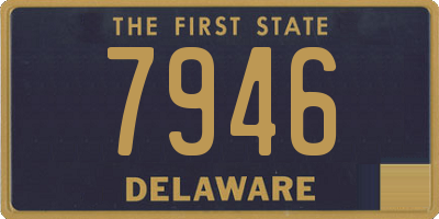 DE license plate 7946