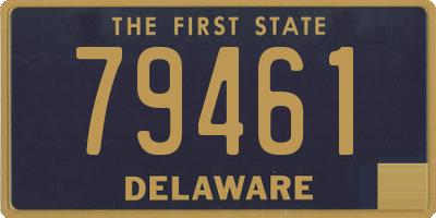 DE license plate 79461