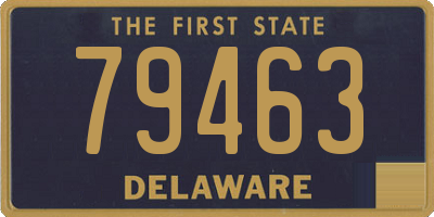 DE license plate 79463