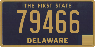 DE license plate 79466