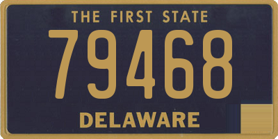 DE license plate 79468