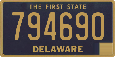 DE license plate 794690