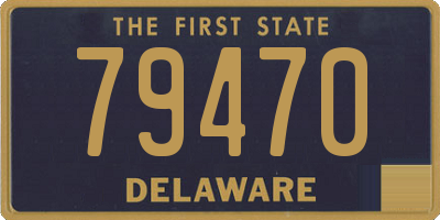DE license plate 79470