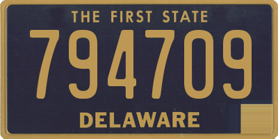 DE license plate 794709