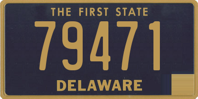 DE license plate 79471