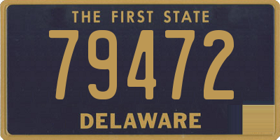 DE license plate 79472