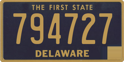 DE license plate 794727