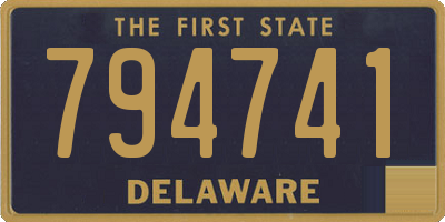 DE license plate 794741