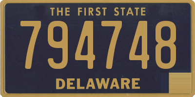 DE license plate 794748