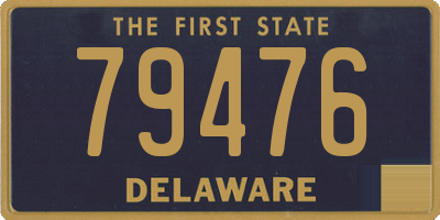 DE license plate 79476