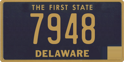 DE license plate 7948