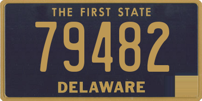 DE license plate 79482
